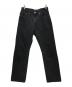 LEVI'S（リーバイス）の古着「90's 505 後染め ブラックデニムパンツ 00505-0260 / 90年代 USA製 ボタン裏554」｜ブラック