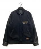 Schott×skookumショット×スクーカム）の古着「STUDIUM JACKET FINEST QUALITY (スタジアムジャケットファイネストクオリティ）782-3252016」｜ブラック