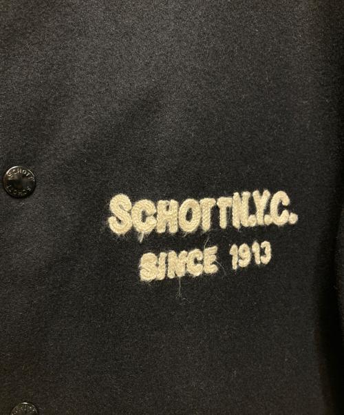 Schott（ショット）Schott (ショット) skookum (スクーカム) STUDIUM JACKET FINEST QUALITY (スタジアムジャケットファイネストクオリティ）782-3252016 ブラック サイズ:2XLの古着・服飾アイテム