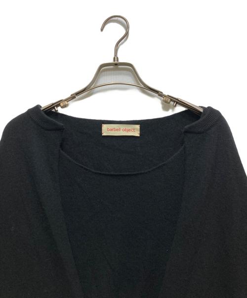 barbell object（バーベルオブジェクト）barbell object (バーベルオブジェクト) ct ls top / ノースリーブニット+カーディガンアンサンブルセット ba-05kn01 ブラック サイズ:2の古着・服飾アイテム