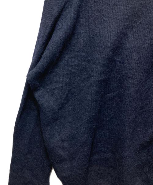 AURALEE（オーラリー）AURALEE (オーラリー) BABY SURI ALPACA SHEER KNIT SKIPPER POLO A25AP02AK ネイビー サイズ:3の古着・服飾アイテム