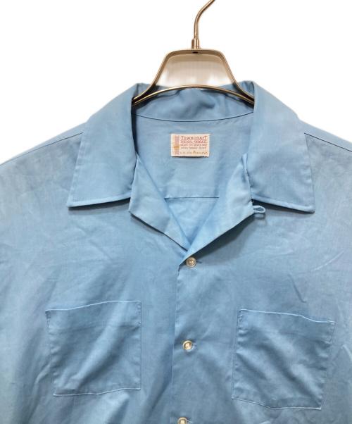 TOWN CRAFT（タウンクラフト）TOWN CRAFT (タウンクラフト) 60’s オープンカラーシャツ スカイブルー サイズ:Ｌの古着・服飾アイテム