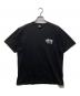 stussy（ステューシー）の古着「ショーンフォントロゴ プリントTシャツ」｜ブラック