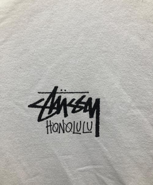 stussy（ステューシー）stussy (ステューシー) ショーンフォントロゴ プリントTシャツ ホワイト サイズ:Ｌの古着・服飾アイテム