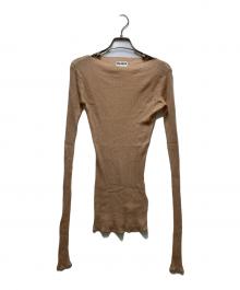 gajess（ガジェス）の古着「Irina Rib Knit ニット」｜ベージュ