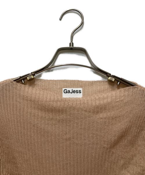 gajess（ガジェス）gajess (ガジェス) Irina Rib Knit ニット ベージュ サイズ:Ｆの古着・服飾アイテム