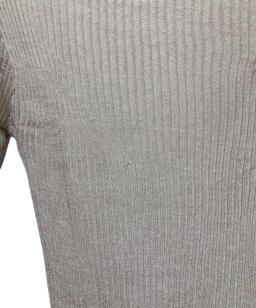 gajess（ガジェス）gajess (ガジェス) Irina Rib Knit ニット ベージュ サイズ:Ｆの古着・服飾アイテム