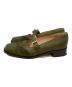 BOTTEGA VENETA (ボッテガベネタ) ストラップレザーパンプス グリーン サイズ:5：12000円