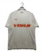 YOHJI YAMAMOTOヨウジヤマモト）の古着「GRAPHIC SS TEE」｜ホワイト
