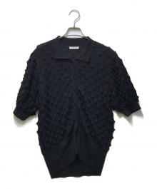 Open Sesame Club（オープンセサミクラブ）の古着「DORIAN POLO CARDIGAN」｜ネイビー