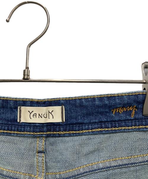 YANUK（ヤヌーク）YANUK (ヤヌーク) MARY バギーストレートデニム ネイビー サイズ:27の古着・服飾アイテム