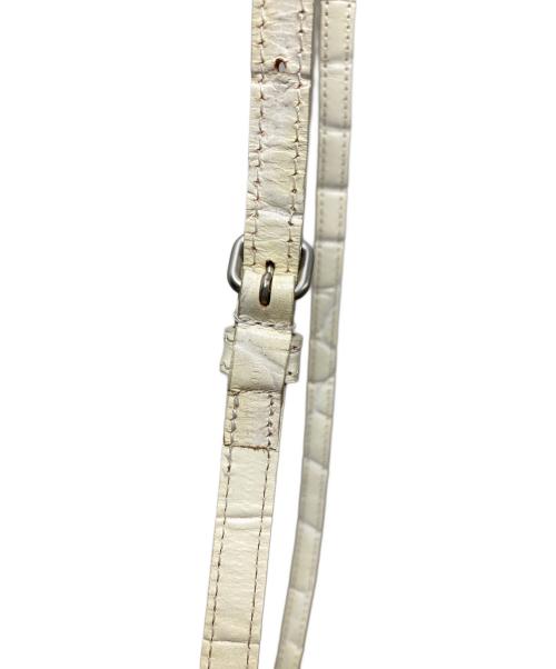 Jean Paul GAULTIER（ジャンポールゴルチェ）Jean Paul GAULTIER (ジャンポールゴルチェ) 2WAYレザーショルダーバッグ ホワイトの古着・服飾アイテム