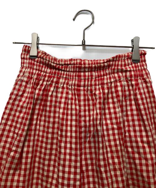 COMME des GARCONS（コムデギャルソン）COMME des GARCONS (コムデギャルソン) チェック柄ワイドパンツ/GP-10008S レッド サイズ:Sの古着・服飾アイテム
