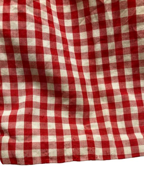 COMME des GARCONS（コムデギャルソン）COMME des GARCONS (コムデギャルソン) チェック柄ワイドパンツ/GP-10008S レッド サイズ:Sの古着・服飾アイテム