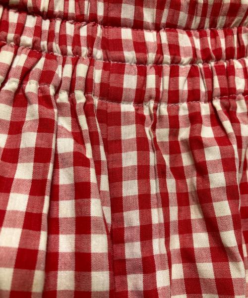 COMME des GARCONS（コムデギャルソン）COMME des GARCONS (コムデギャルソン) チェック柄ワイドパンツ/GP-10008S レッド サイズ:Sの古着・服飾アイテム
