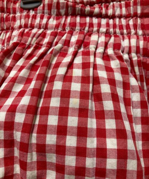 COMME des GARCONS（コムデギャルソン）COMME des GARCONS (コムデギャルソン) チェック柄ワイドパンツ/GP-10008S レッド サイズ:Sの古着・服飾アイテム
