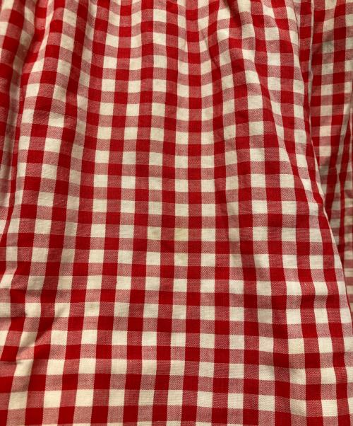 COMME des GARCONS（コムデギャルソン）COMME des GARCONS (コムデギャルソン) チェック柄ワイドパンツ/GP-10008S レッド サイズ:Sの古着・服飾アイテム