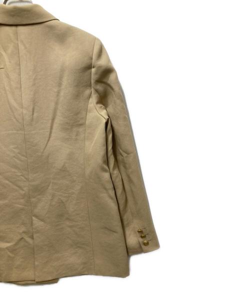 allureville（アルアバイル）allureville (アルアバイル) マットクロスダブルジャケット　20261010100 ベージュ サイズ:2の古着・服飾アイテム