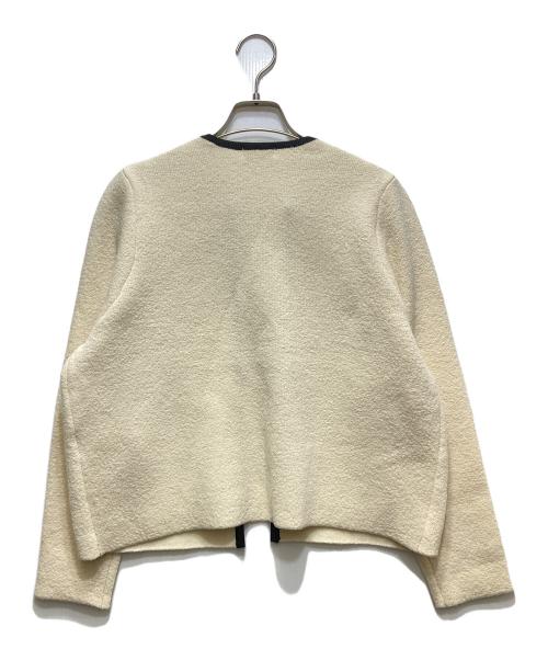 BALLSEY（ボールジィ）BALLSEY (ボールジィ) ウールナイロンブークレー フロントオープンカーディガン　11-02-24-02703 ホワイト サイズ:Sの古着・服飾アイテム