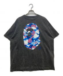 EMOTIONALLY UNAVAILABLE×A BATHING APE（エモーショナリー・アンアベイラブル×アベイシングエイプ）の古着「EU APE SS TEE　26SS 」｜グレー