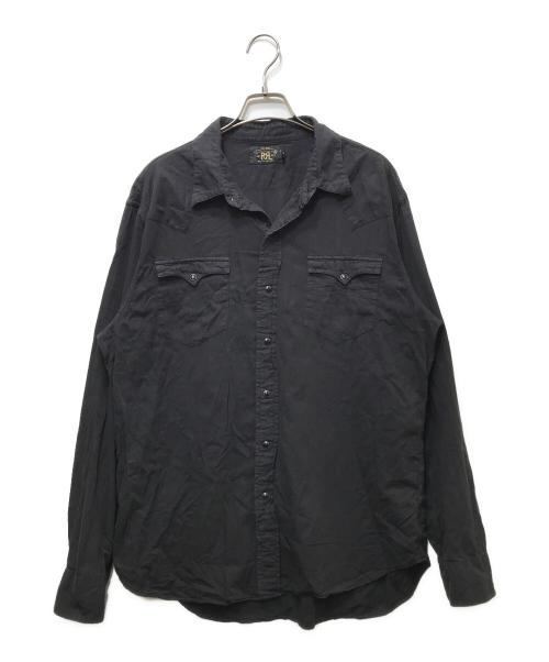RRL（ダブルアールエル）RRL (ダブルアールエル) ウエスタンシャツ ブラック サイズ:XLの古着・服飾アイテム