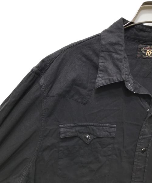 RRL（ダブルアールエル）RRL (ダブルアールエル) ウエスタンシャツ ブラック サイズ:XLの古着・服飾アイテム