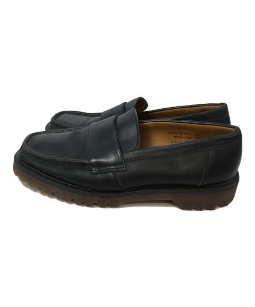 Dr.Martens（ドクターマーチン）Dr.Martens (ドクターマーチン) スクエアトゥ ペニーローファー　イングランド製 ブラック サイズ:UK9の古着・服飾アイテム