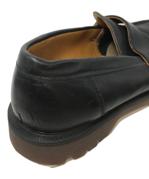 Dr.Martens（ドクターマーチン）Dr.Martens (ドクターマーチン) スクエアトゥ ペニーローファー　イングランド製 ブラック サイズ:UK9の古着・服飾アイテム