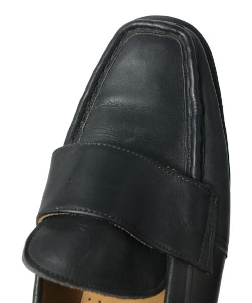 Dr.Martens（ドクターマーチン）Dr.Martens (ドクターマーチン) スクエアトゥ ペニーローファー　イングランド製 ブラック サイズ:UK9の古着・服飾アイテム