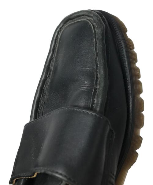 Dr.Martens（ドクターマーチン）Dr.Martens (ドクターマーチン) スクエアトゥ ペニーローファー　イングランド製 ブラック サイズ:UK9の古着・服飾アイテム