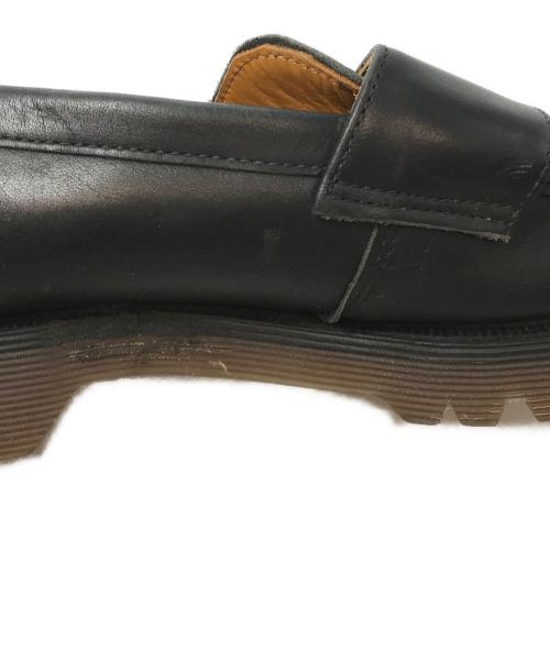 Dr.Martens（ドクターマーチン）Dr.Martens (ドクターマーチン) スクエアトゥ ペニーローファー　イングランド製 ブラック サイズ:UK9の古着・服飾アイテム