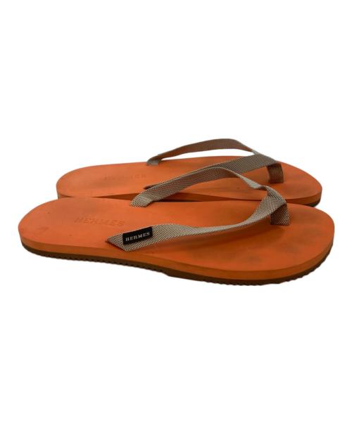 HERMES（エルメス）HERMES (エルメス) ビーチサンダル　イゾレラ オレンジ サイズ: アウトソール27CMの古着・服飾アイテム