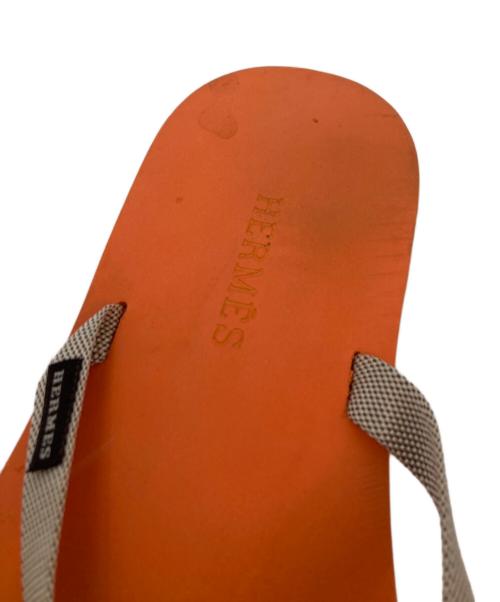 HERMES（エルメス）HERMES (エルメス) ビーチサンダル　イゾレラ オレンジ サイズ: アウトソール27CMの古着・服飾アイテム