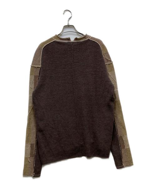 THE VIRIDI-ANNE（ヴィリジアン）THE VIRIDI-ANNE (ヴィリジアン) Checked Pullover Knit ブラウン サイズ:1の古着・服飾アイテム