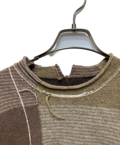 THE VIRIDI-ANNE（ヴィリジアン）THE VIRIDI-ANNE (ヴィリジアン) Checked Pullover Knit ブラウン サイズ:1の古着・服飾アイテム