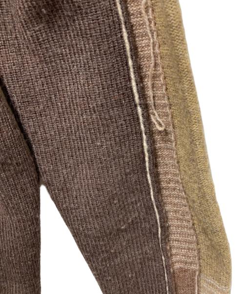 THE VIRIDI-ANNE（ヴィリジアン）THE VIRIDI-ANNE (ヴィリジアン) Checked Pullover Knit ブラウン サイズ:1の古着・服飾アイテム