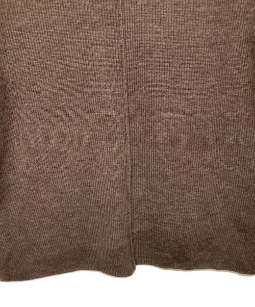 THE VIRIDI-ANNE（ヴィリジアン）THE VIRIDI-ANNE (ヴィリジアン) Checked Pullover Knit ブラウン サイズ:1の古着・服飾アイテム