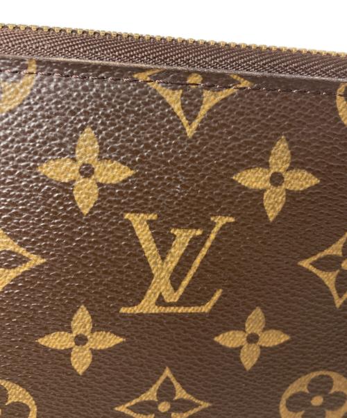 LOUIS VUITTON（ルイ ヴィトン）LOUIS VUITTON (ルイ ヴィトン) ラウンドファスナーウォレット　ジッピー オーガナイザー ブラウンの古着・服飾アイテム