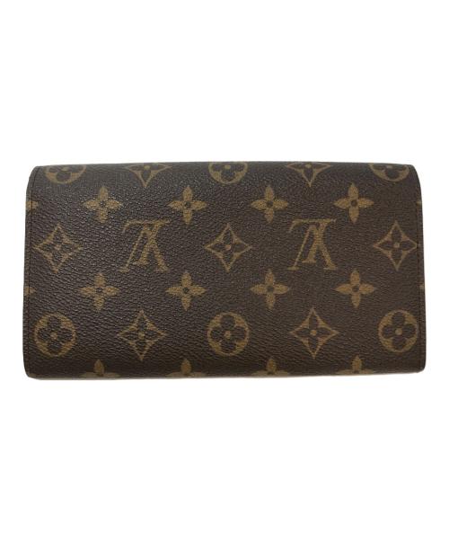 LOUIS VUITTON（ルイ ヴィトン）LOUIS VUITTON (ルイ ヴィトン) モノグラム ポシェット・ポルトモネ クレディ 長財布 M61726 ブラウンの古着・服飾アイテム
