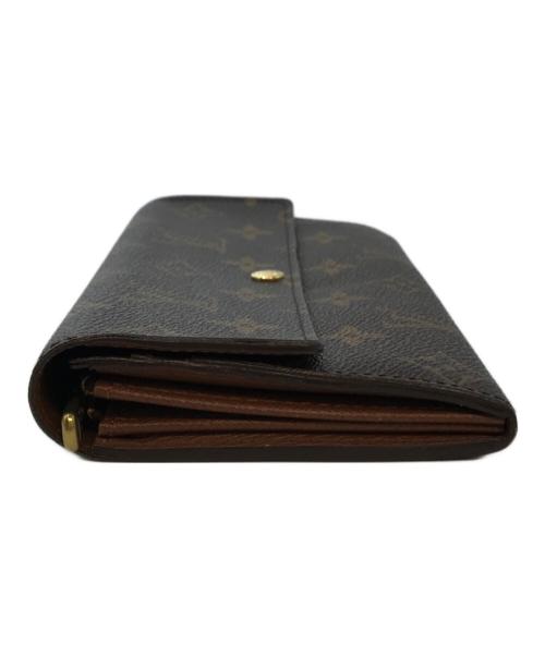 LOUIS VUITTON（ルイ ヴィトン）LOUIS VUITTON (ルイ ヴィトン) モノグラム ポシェット・ポルトモネ クレディ 長財布 M61726 ブラウンの古着・服飾アイテム