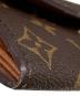 中古・古着 LOUIS VUITTON (ルイ ヴィトン) モノグラム ポシェット・ポルトモネ クレディ 長財布 M61726 ブラウン：23000円