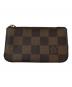 LOUIS VUITTON（ルイ ヴィトン）の古着「ダミエ ポシェットクレ コインケース　N62658」｜ブラウン