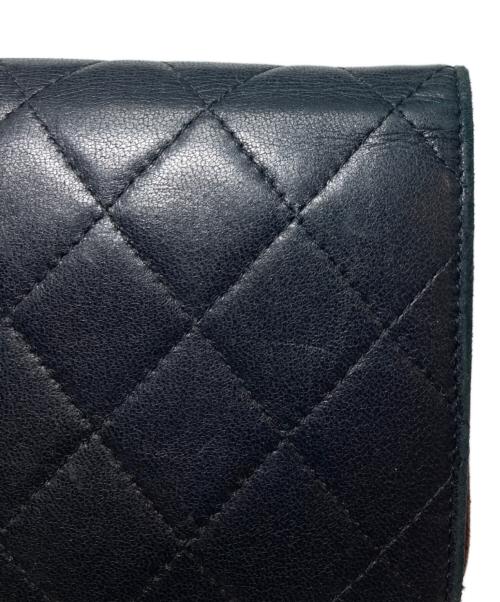CHANEL（シャネル）CHANEL (シャネル) マトラッセ ロングウォレット ブラックの古着・服飾アイテム