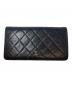 CHANEL（シャネル）の古着「マトラッセ ロングウォレット」｜ブラック