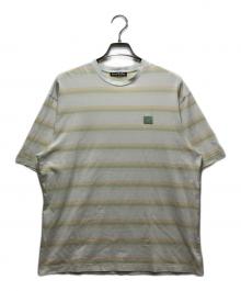Acne studios（アクネ ストゥディオズ）の古着「フェイスパッチ ボーダーTシャツ」｜グリーン