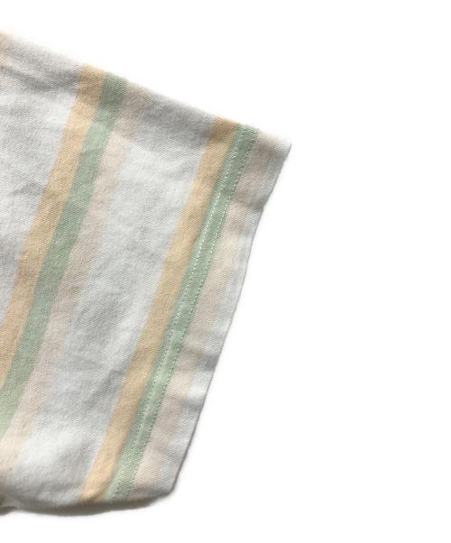 Acne studios（アクネ ストゥディオズ）Acne studios (アクネ ストゥディオズ) フェイスパッチ ボーダーTシャツ グリーン サイズ:XSの古着・服飾アイテム