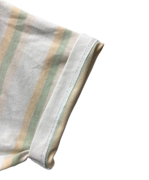 Acne studios（アクネ ストゥディオズ）Acne studios (アクネ ストゥディオズ) フェイスパッチ ボーダーTシャツ グリーン サイズ:XSの古着・服飾アイテム