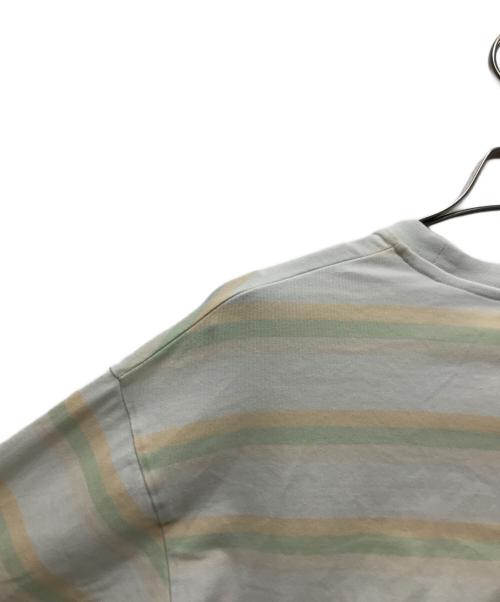 Acne studios（アクネ ストゥディオズ）Acne studios (アクネ ストゥディオズ) フェイスパッチ ボーダーTシャツ グリーン サイズ:XSの古着・服飾アイテム
