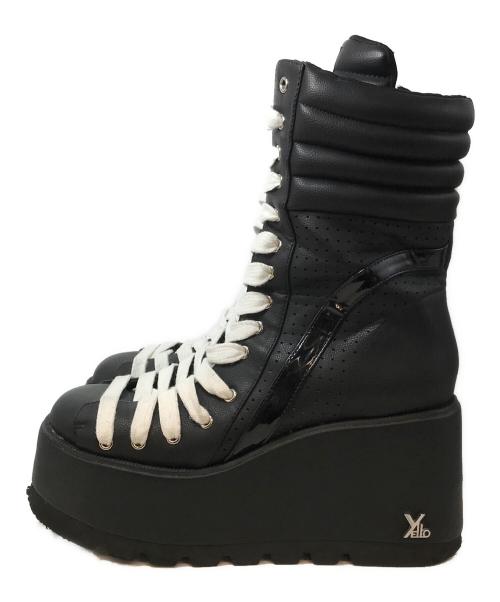 YELLO（イエロ）YELLO (イエロ) ASTRONAVE SHORT BOOTS ブラック サイズ:XLの古着・服飾アイテム