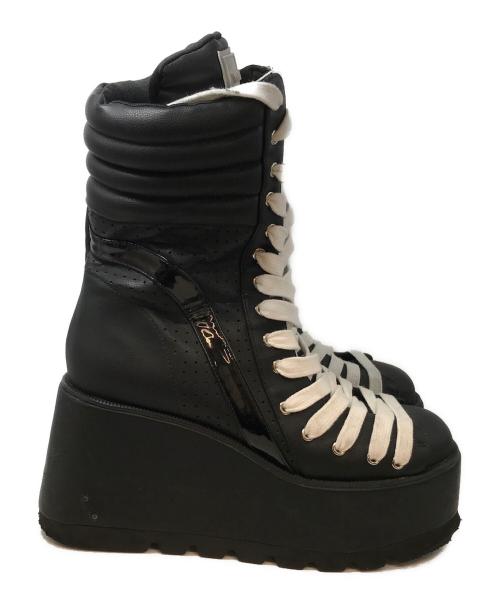 YELLO（イエロ）YELLO (イエロ) ASTRONAVE SHORT BOOTS ブラック サイズ:XLの古着・服飾アイテム